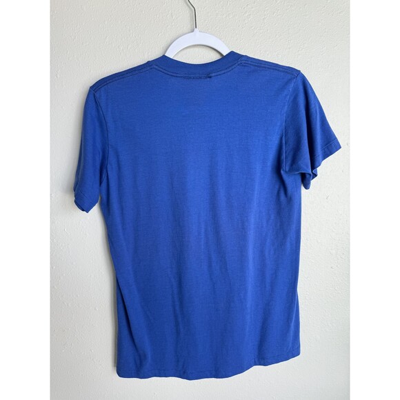 REAL VINTAGE 1980s  Superman T-shirt Blue DC Universe Medium - Picture 5 of 7